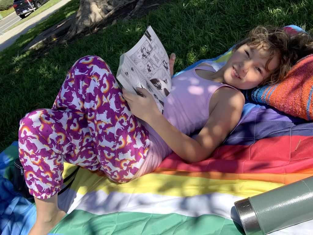 Reading in the park